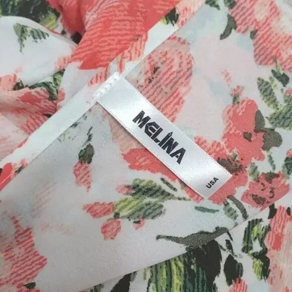 Melina Pink and Green Floral Garden Romper - Picture 4 of 6